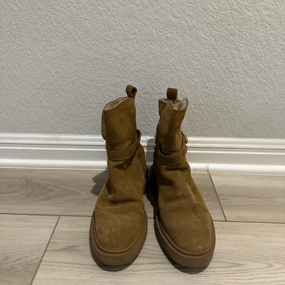 Zara Tan Ankle Boots